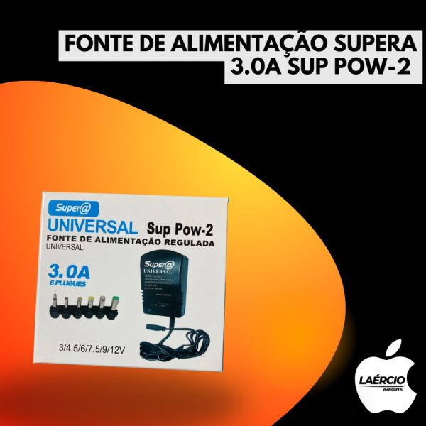 FONTE DE ALIMENTAÇÃO SUPERA 3.0A SUP POW-2