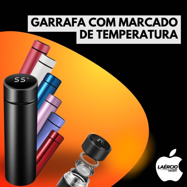 GARRAFA COM MARCADO DE TEMPERATURA