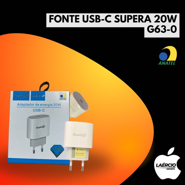 FONTE USB-C SUPERA 20W G63-0