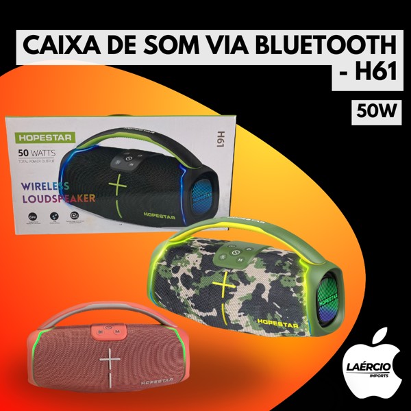 CAIXA DE SOM VIA BLUETOOTH - H61