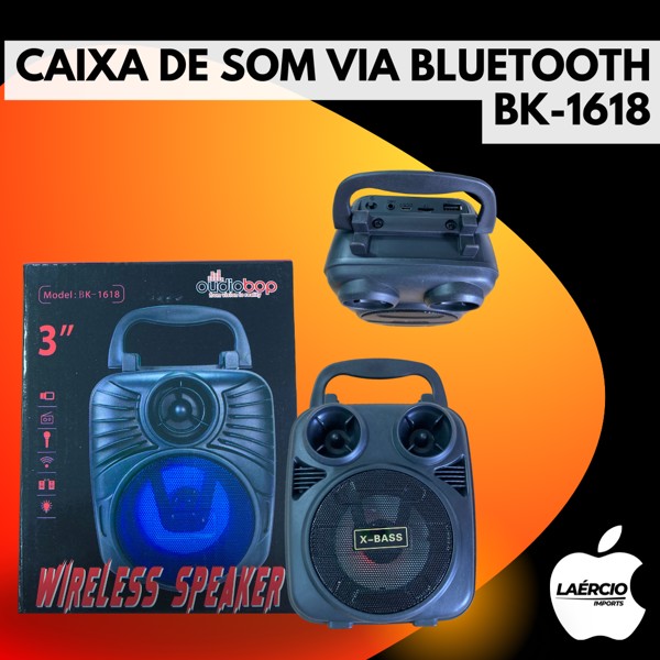 CAIXA DE SOM VIA BLUETOOTH BK-1618