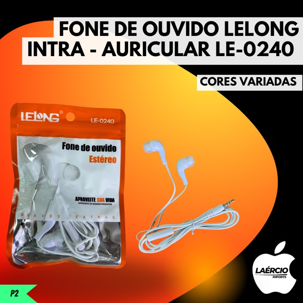 FONE DE OUVIDO LELONG INTRA - AURICULAR LE-0240