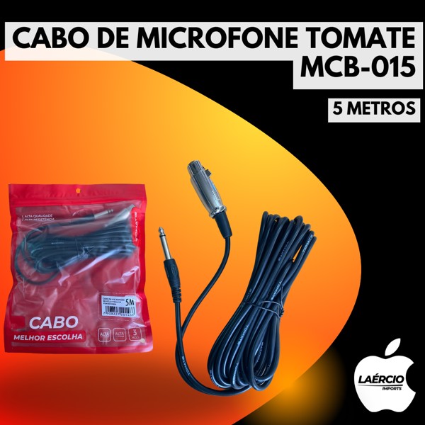 CABO DE MICROFONE TOMATE MCB-015