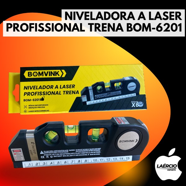 NIVELADORA A LASER PROFISSIONAL TRENA BOM-6201