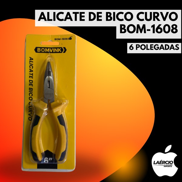 ALICATE DE BICO CURVO BOM-1608