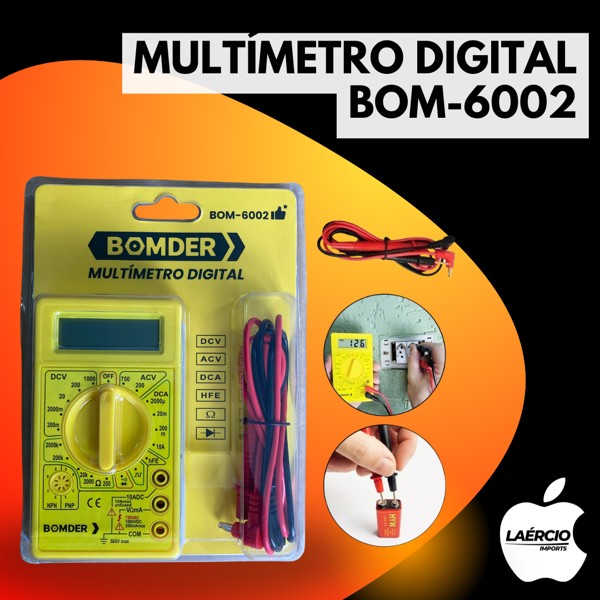 MULTÍMETRO DIGITAL BOM-6002