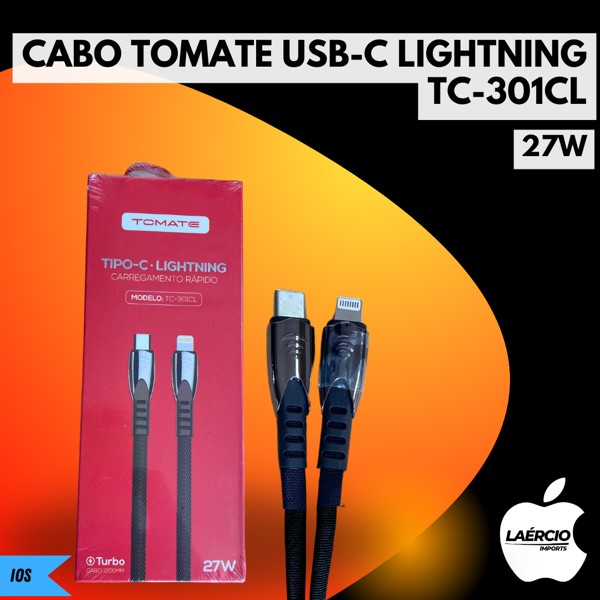 CABO TOMATE USB-C LIGHTNING TC-301CL