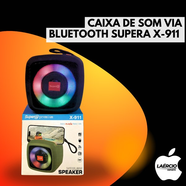 CAIXA DE SOM VIA BLUETOOTH SUPERA X-911