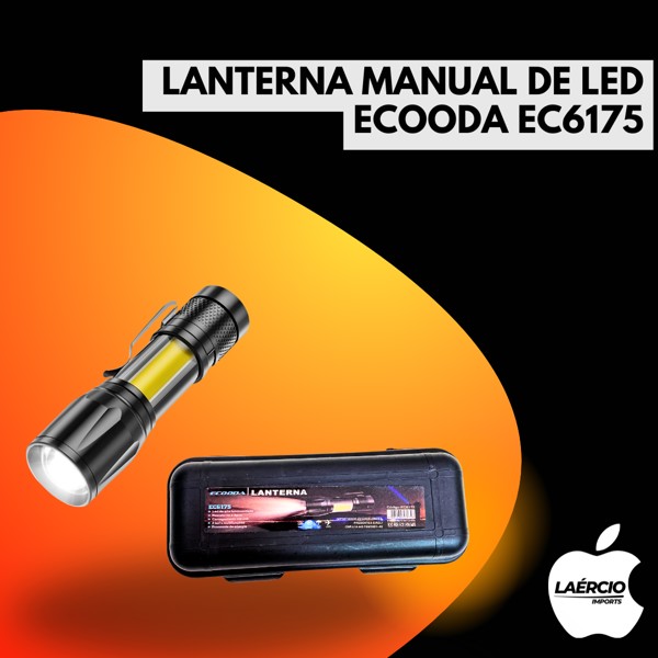 LANTERNA MANUAL DE LED ECOODA EC6175