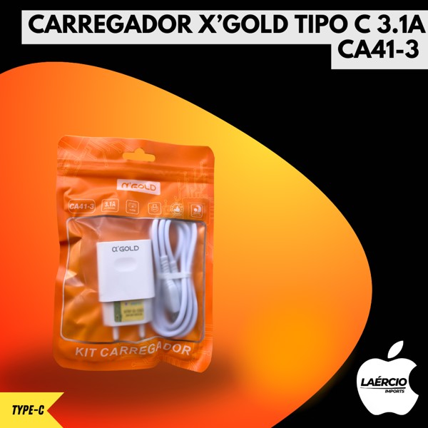 CARREGADOR X’GOLD TIPO C 3.1A  CA41-3