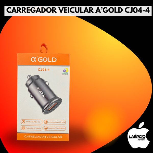 CARREGADOR VEICULAR A’GOLD CJ04-4