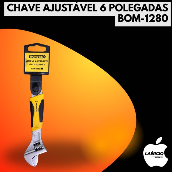 CHAVE AJUSTÁVEL 6 POLEGADAS BOM-1280