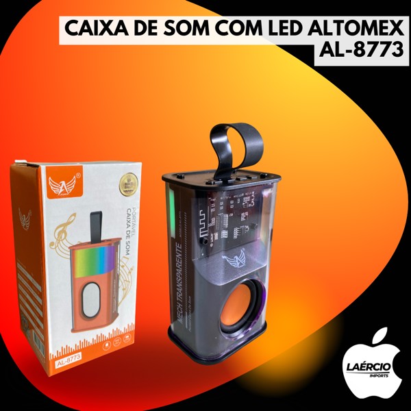 CAIXA DE SOM COM LED ALTOMEX AL-8773